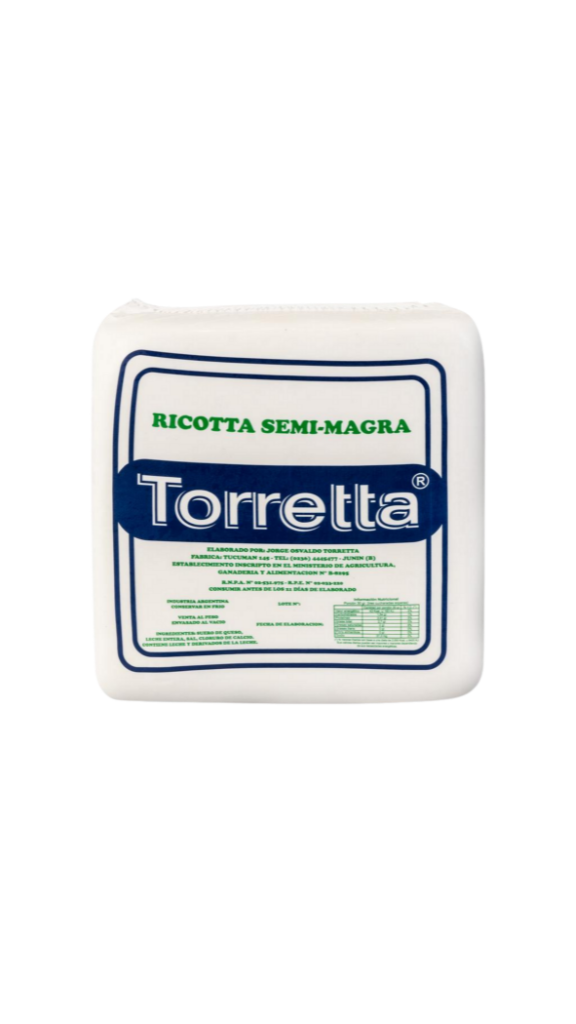 ricotta semi-magra torretta